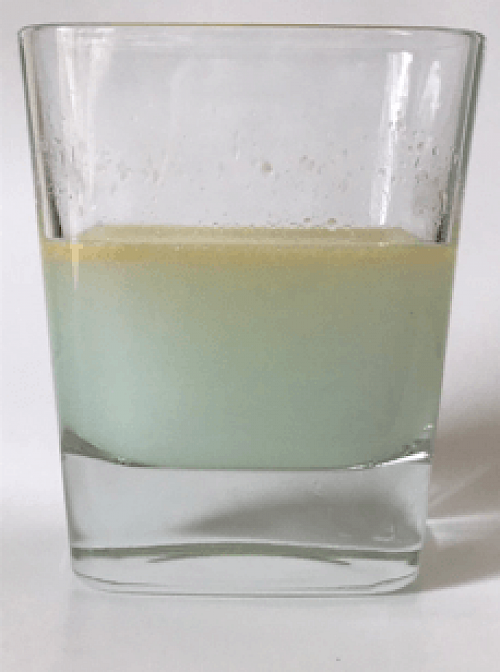 Afbraak vet na 3 uur